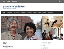 Tablet Screenshot of pro-viel-seminare.de